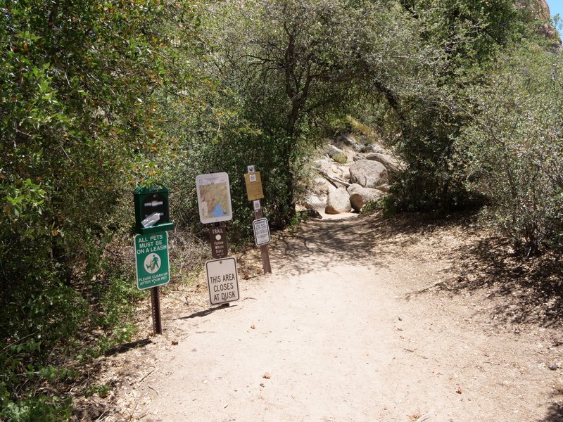 Start of Flume Trail, Prescott, Arizona
