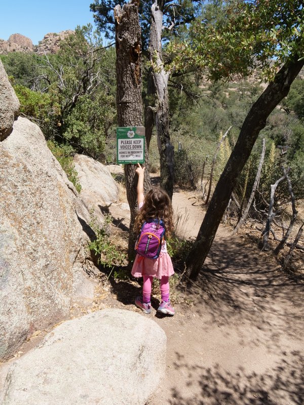 Start of Flume Trail, Prescott, Arizona