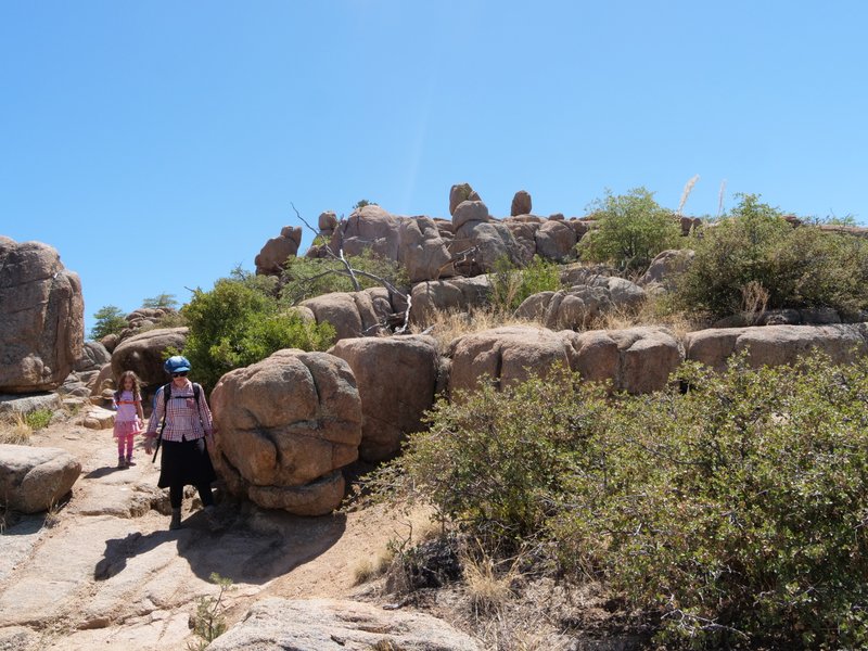 Batya and Shaina hike the Flume Trail, Prescott, Arizona