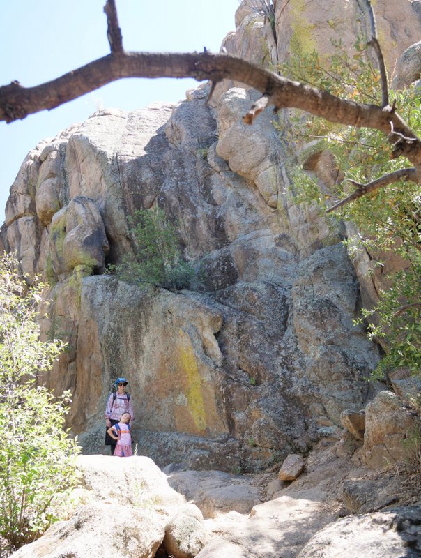 Batya and Shaina returning on the Flume Trail, Prescott, Arizona
