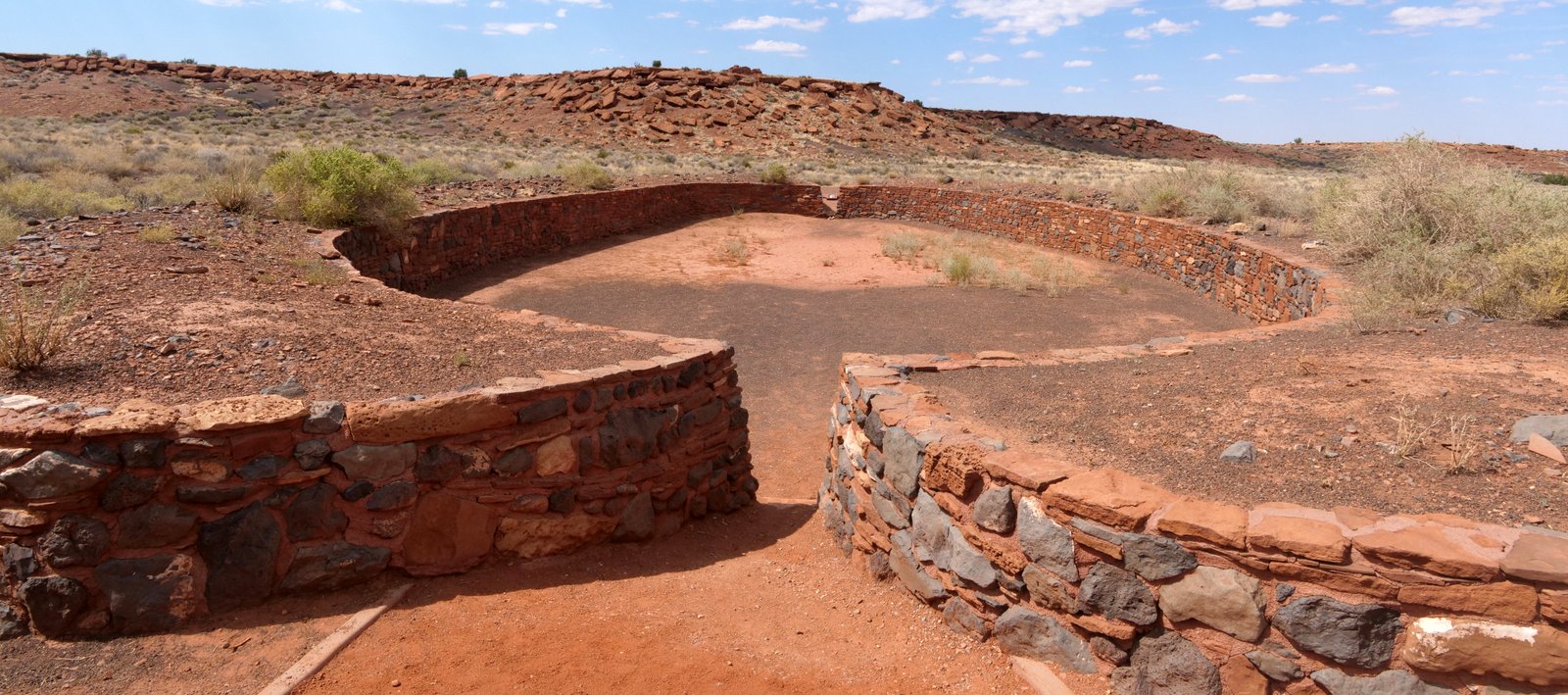 Ballcourt at Wupatki Pueblo, Wupatki National Monument, Coconino County, Arizona